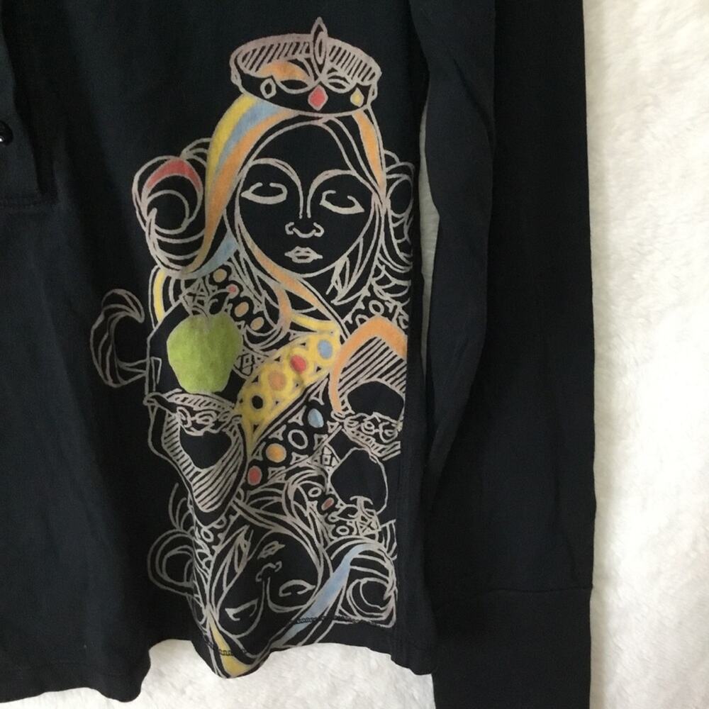 Black with Multi-Heart Hoodie Top - Picture 3 of 11